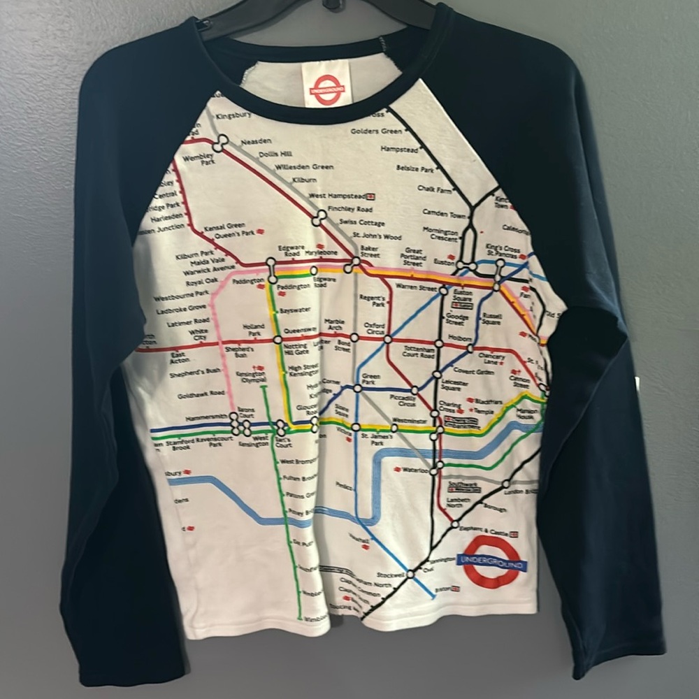 London Underground long sleeve tshirt-large